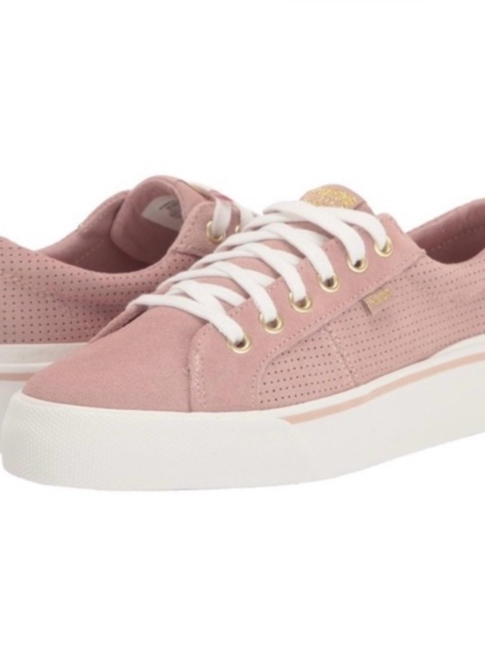 KEDS WOMENS SZ 5 BLUSH PINK CASUAL LOW TOP LACE-UP SNEAKERS NIB